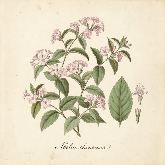 Abelia botanical plate