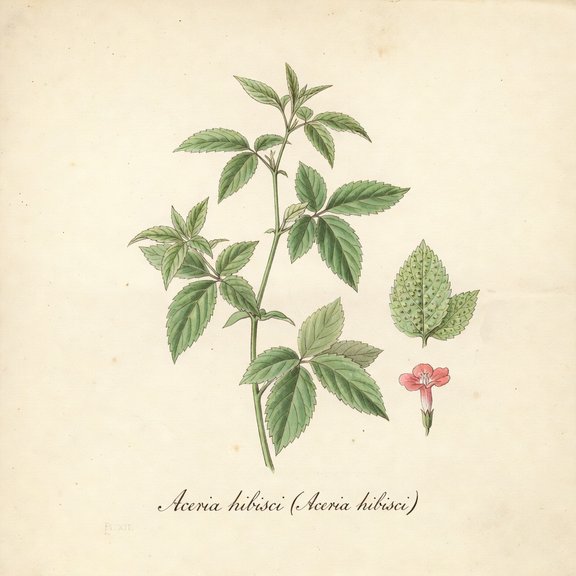 Aceria hibisci botanical plate