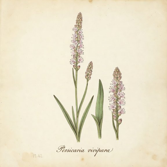 Alpine Bistort botanical plate