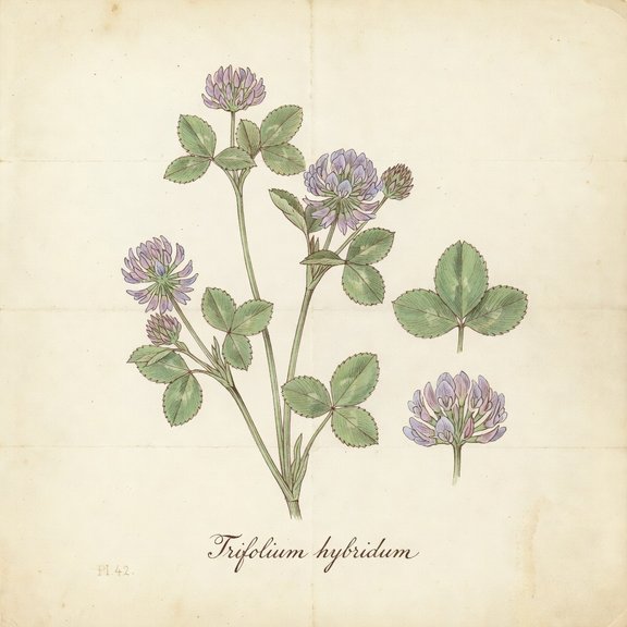 Alsike botanical plate