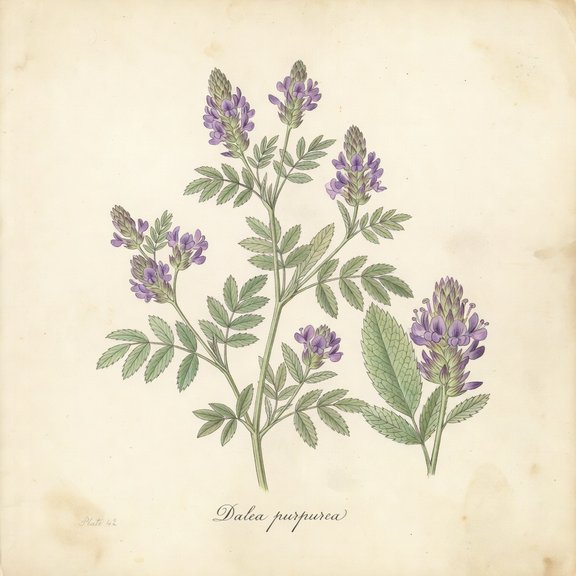 and prairie clover botanical plate