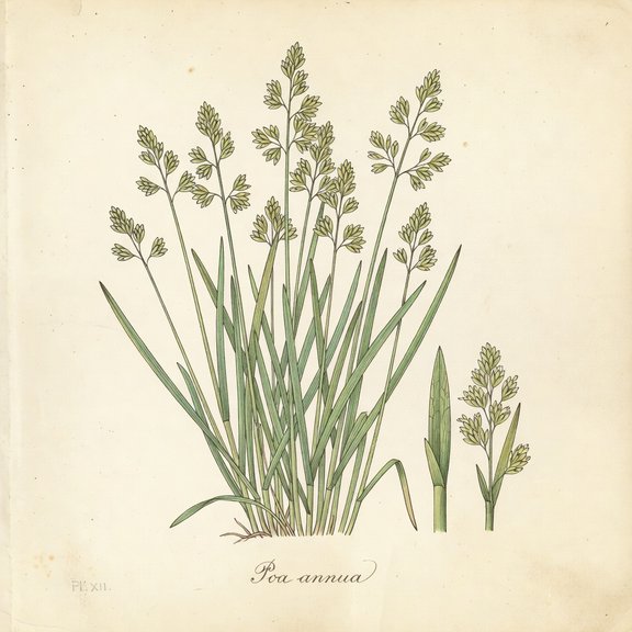 Annual Bluegrass botanical plate