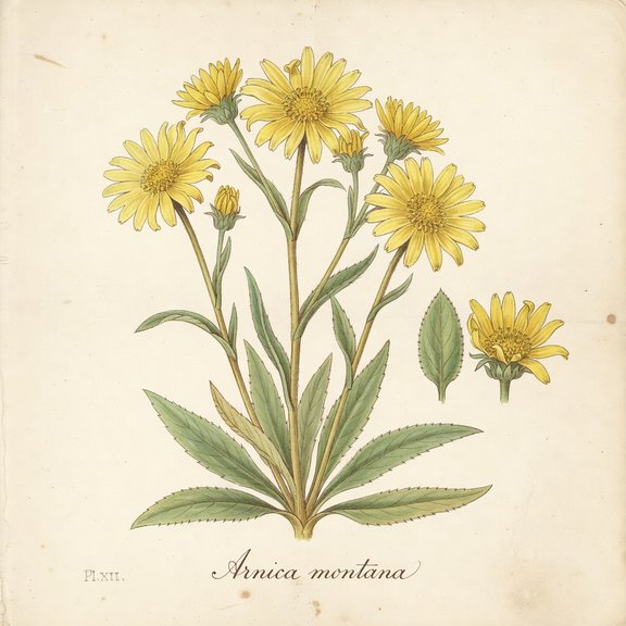 arnica botanical plate