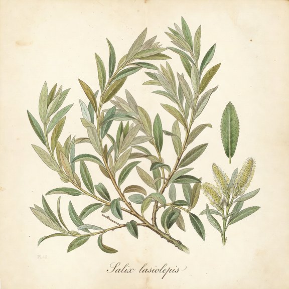 Arroyo Willow botanical plate
