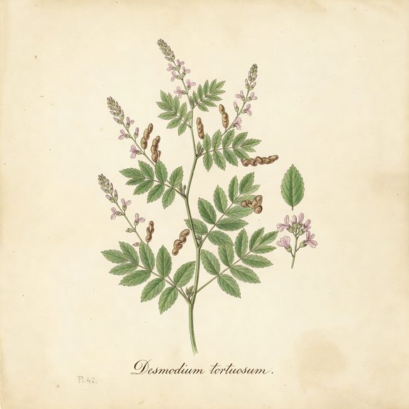 Beggarweed botanical plate