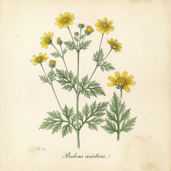 Bidens botanical plate