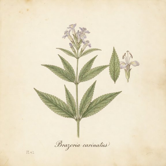 Brazoria botanical plate