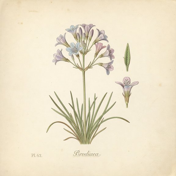 brodiaea botanical plate