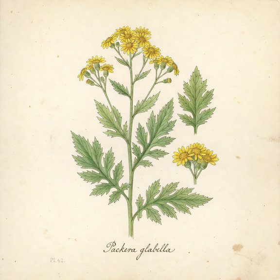 Butterweed botanical plate