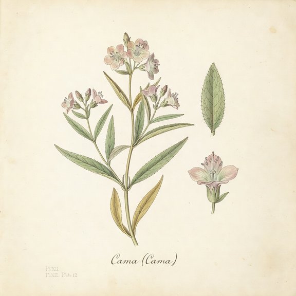 Cama botanical plate