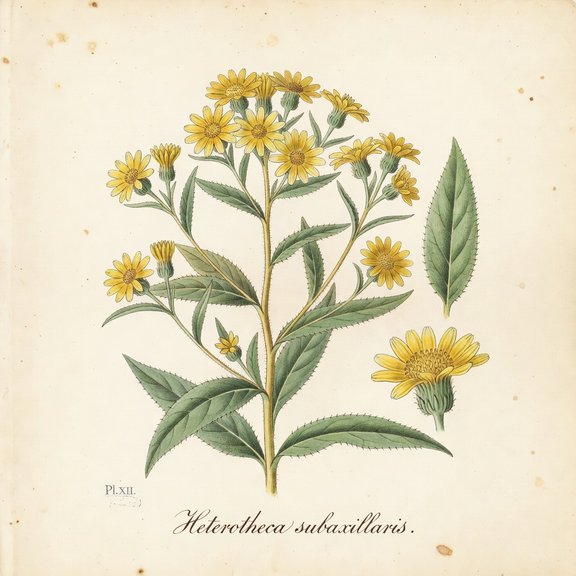 Camphorweed botanical plate