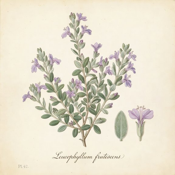 Cenizo botanical plate