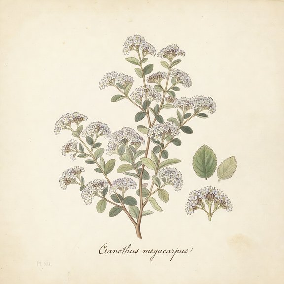 Ceonothus botanical plate