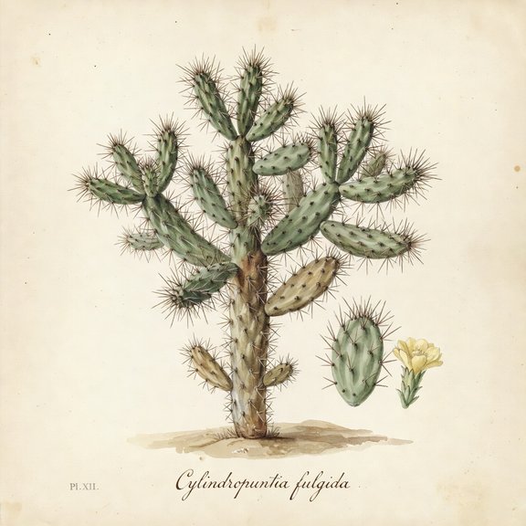 cholla botanical plate