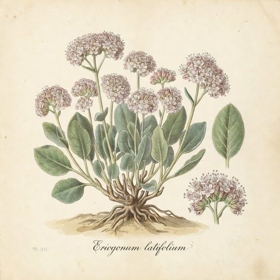 Coast Buckwheat botanical plate