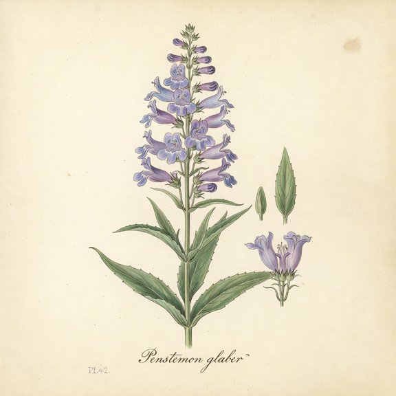 Colorado Penstemon botanical plate