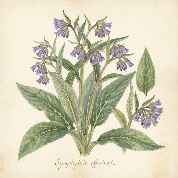 Comfrey botanical plate