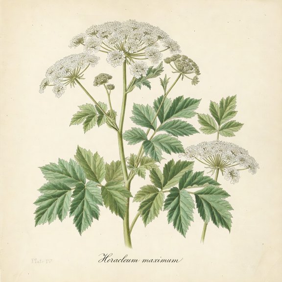 Cow Parsnip botanical plate