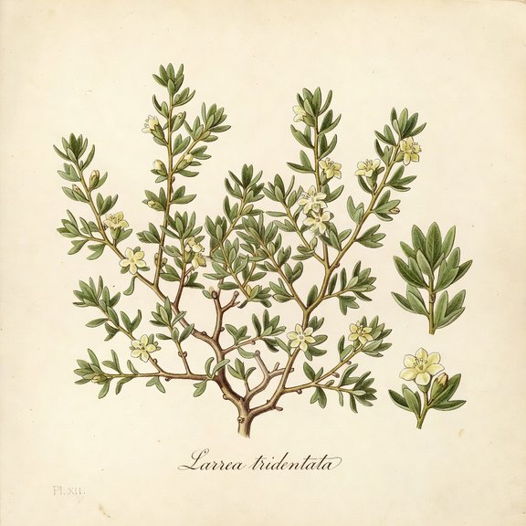 Creosote Bush botanical plate