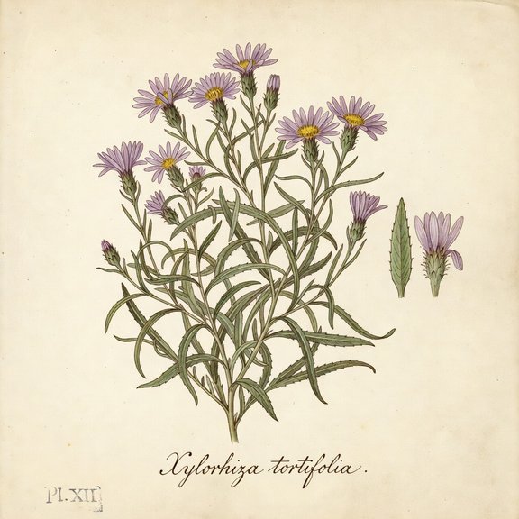 Desert Aster botanical plate
