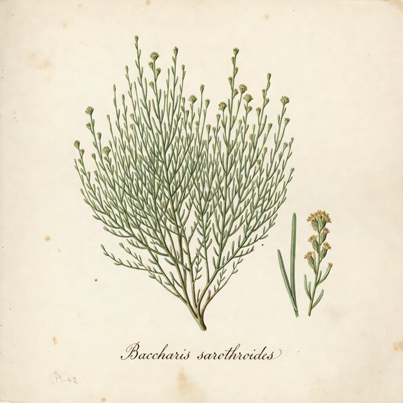 Desert Broom botanical plate
