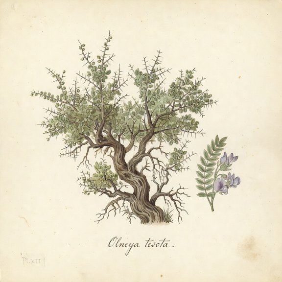 Desert Ironwood botanical plate