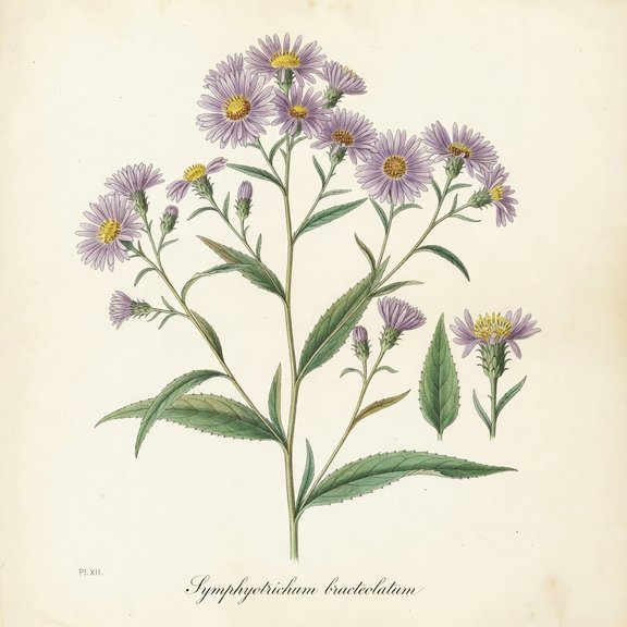 Eaton's Aster botanical plate