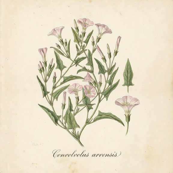 Field Bindweed botanical plate