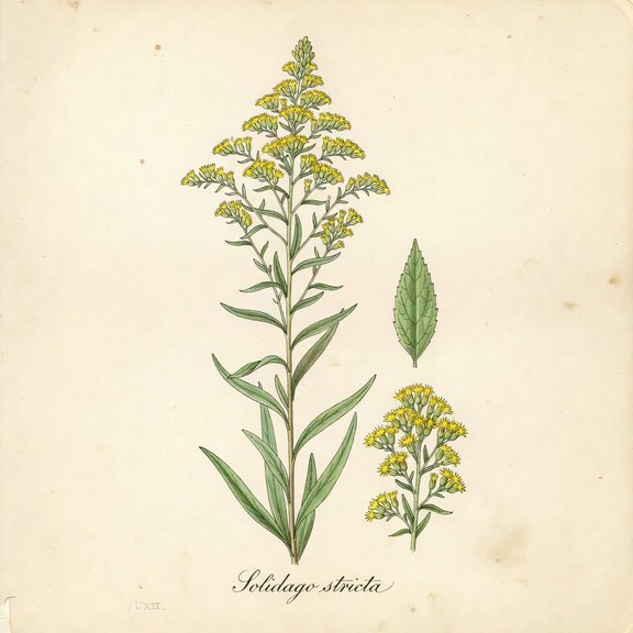 Florida Goldenrod botanical plate