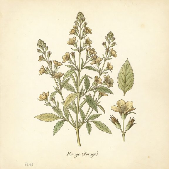 Forage botanical plate