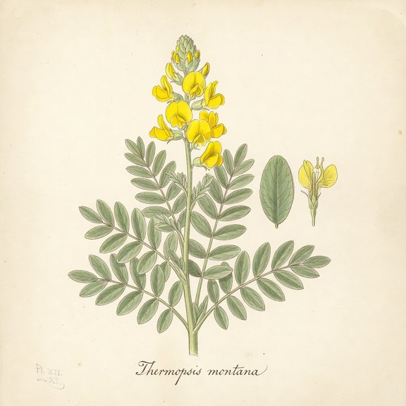 Golden Banner botanical plate