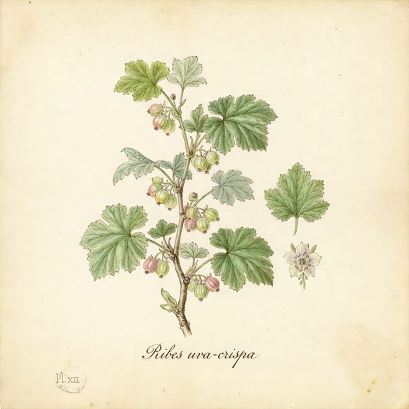 gooseberry botanical plate
