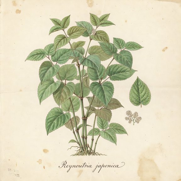 Japanese Knotweed botanical plate