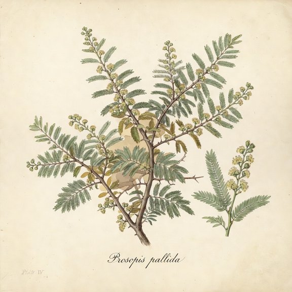 Kiawe botanical plate