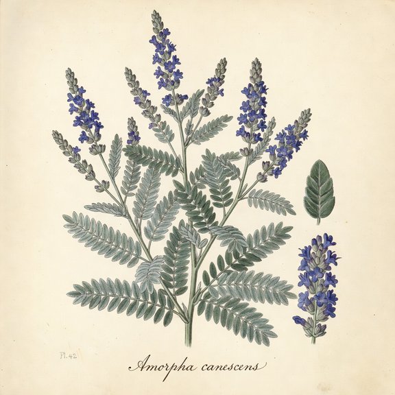 Leadplant botanical plate