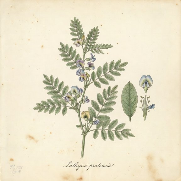 legume botanical plate