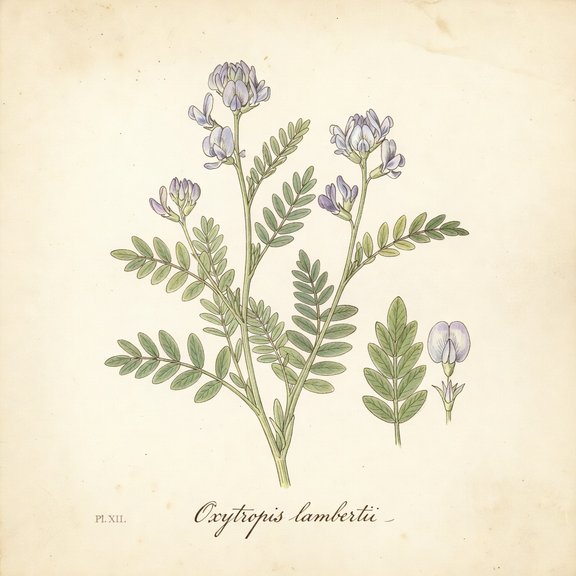 locoweed botanical plate