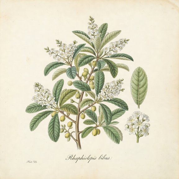 Loquat botanical plate