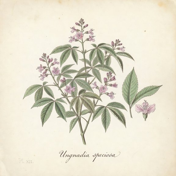 Mexican Buckeye botanical plate