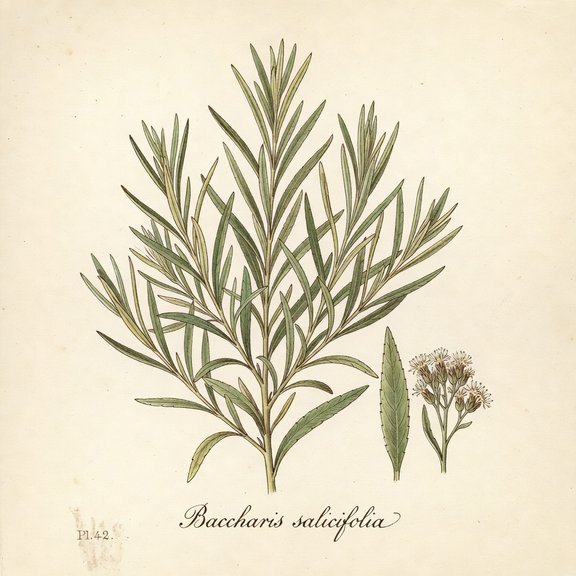 Mulefat botanical plate