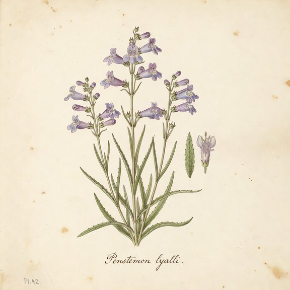 Narrowleaf Penstemon botanical plate