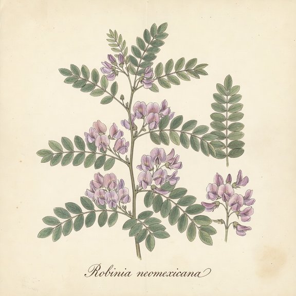 New Mexico Locust botanical plate