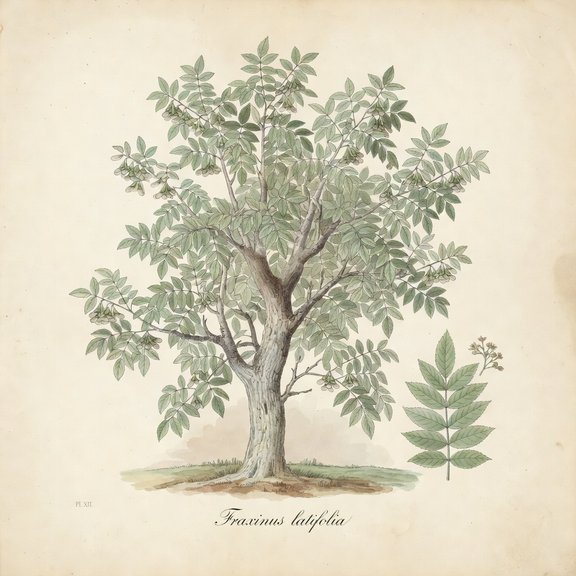 Oregon Ash botanical plate