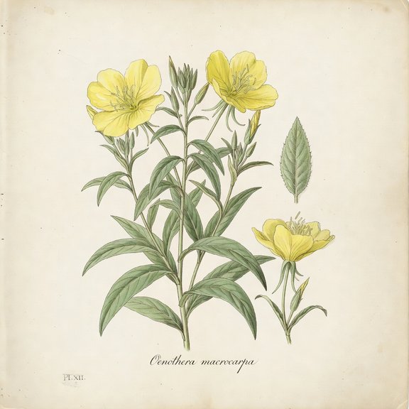 Ozark Sundrops botanical plate