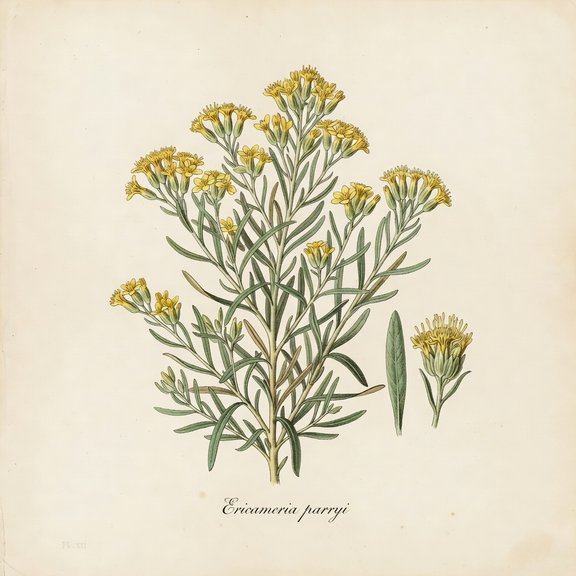 Parry's Rabbitbrush botanical plate