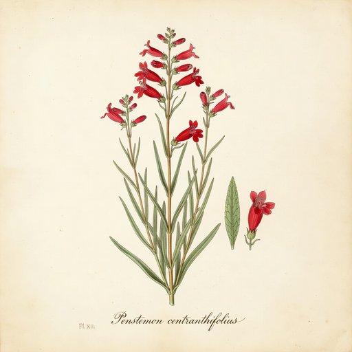 Penstemon botanical plate