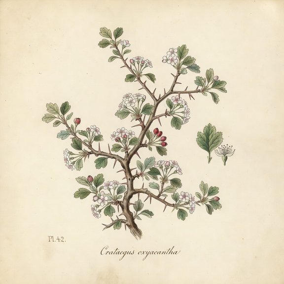 plus hawthorn botanical plate
