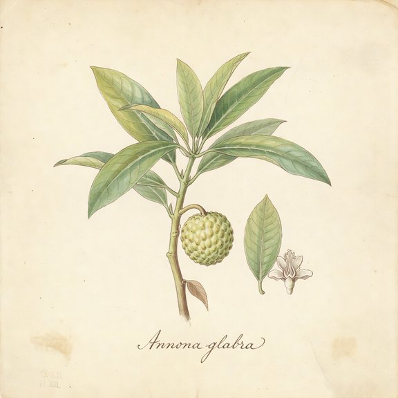 Pond Apple botanical plate