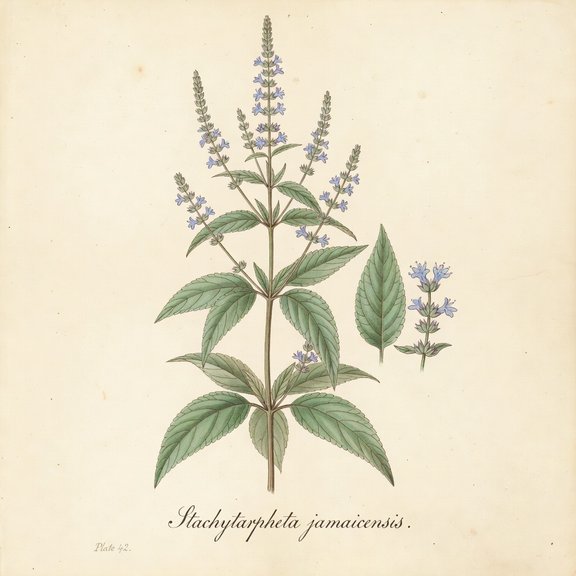 porterweed botanical plate
