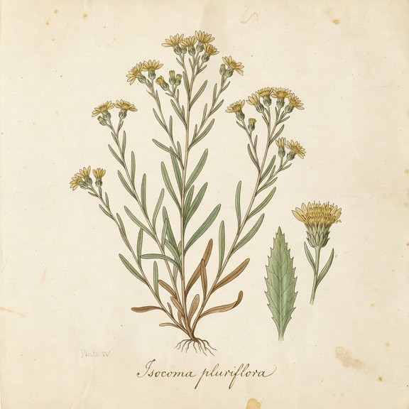 Prairie Goldenweed botanical plate